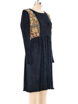 Mary McFadden Embellished Plisse Dress Dress arcadeshops.com