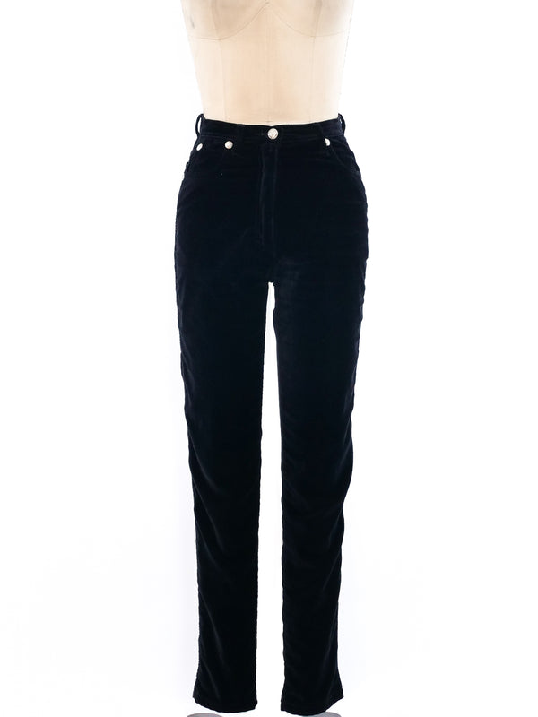 Gianni Versace Velvet Pants Bottom arcadeshops.com