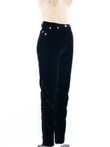 Gianni Versace Velvet Pants Bottom arcadeshops.com