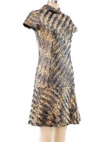 Chevron Sequin Embellished Dress Chevron Sequin Embellished Dress