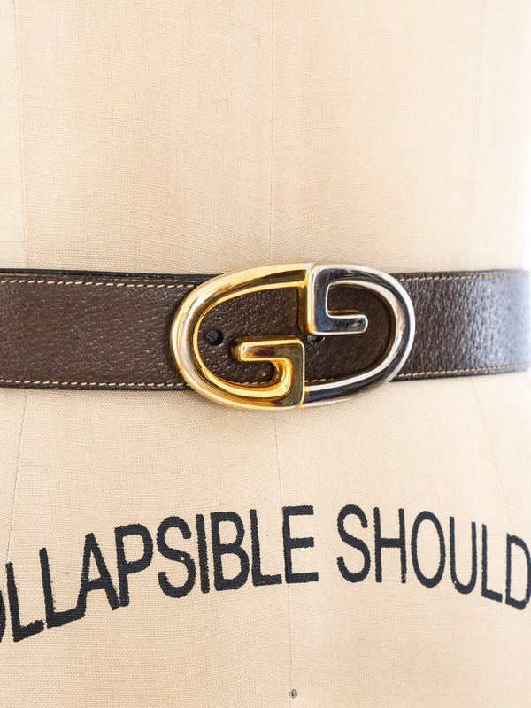 Gucci Brown Leather Belt Accessory arcadeshops.com