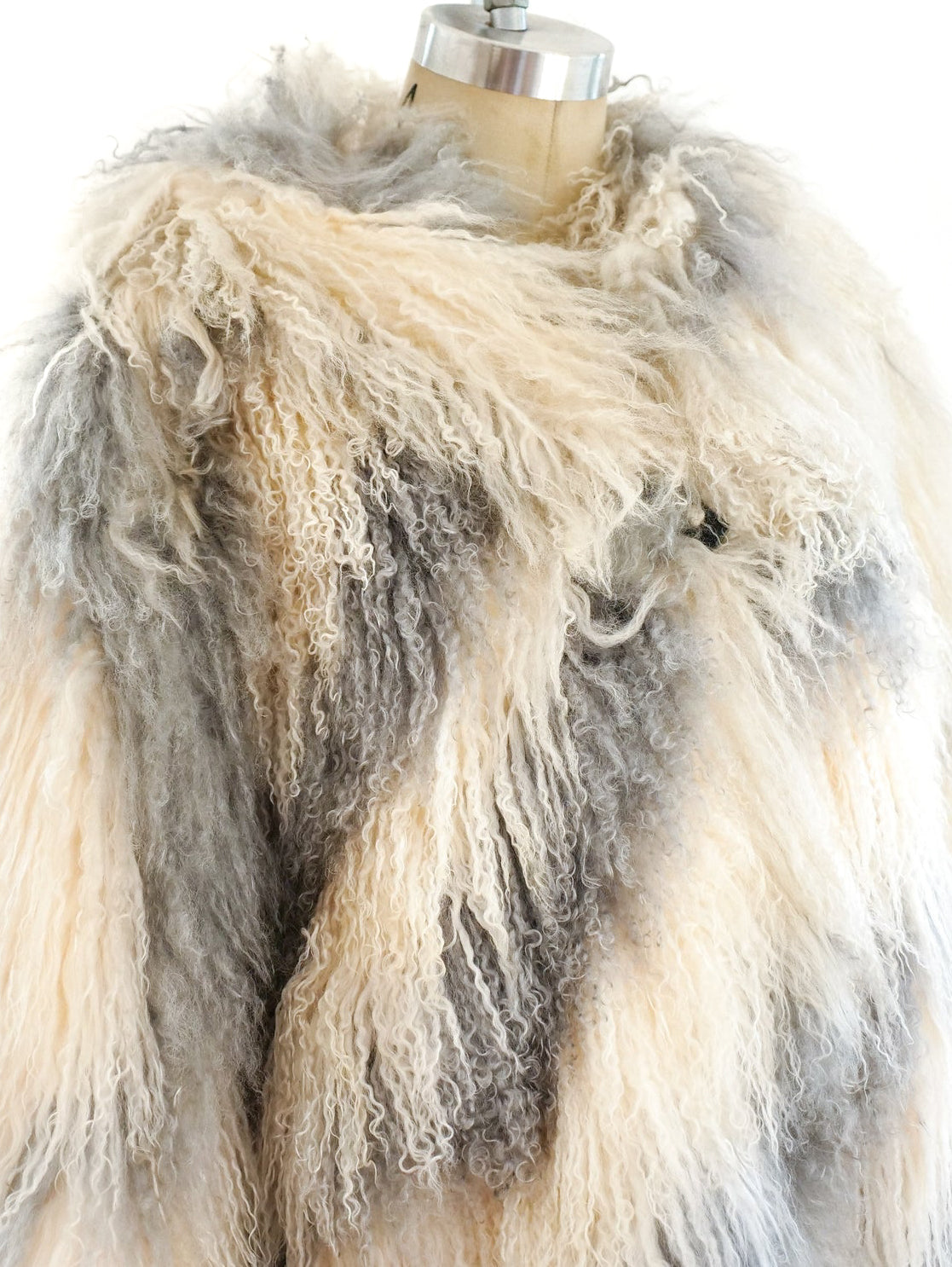 Lamb on sale fur jacket