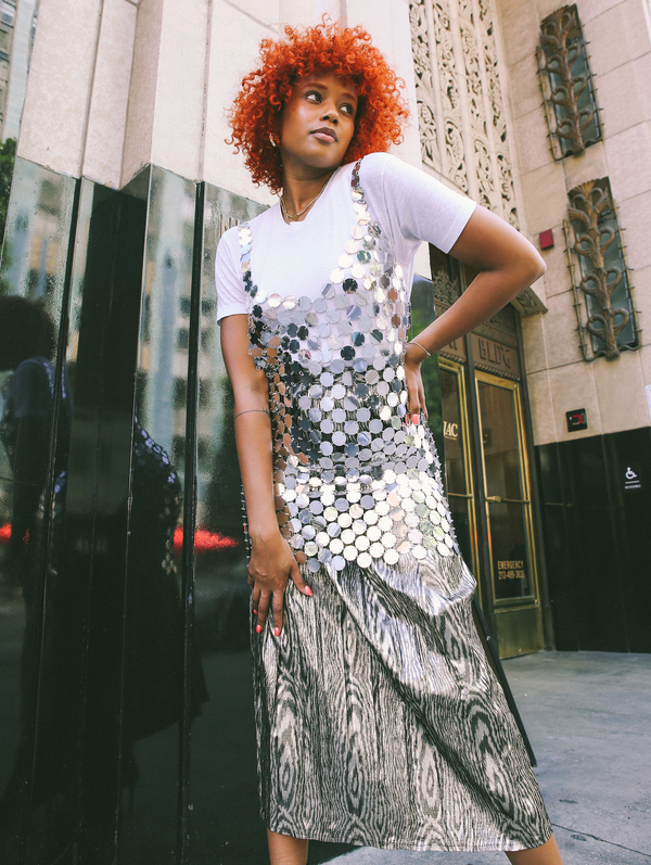 Paillette Disc Tank Dress Dress arcadeshops.com