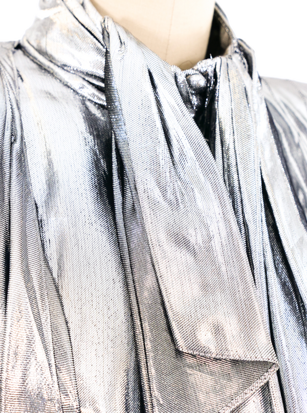 Metallic Silver Lame Suit Suit arcadeshops.com