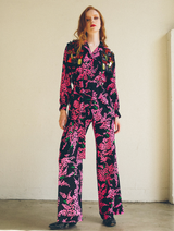 Yves Saint Laurent Floral Printed Pant Ensemble Suit arcadeshops.com