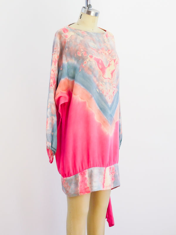 Tie-Dyed Tunic Dress Dress arcadeshops.com
