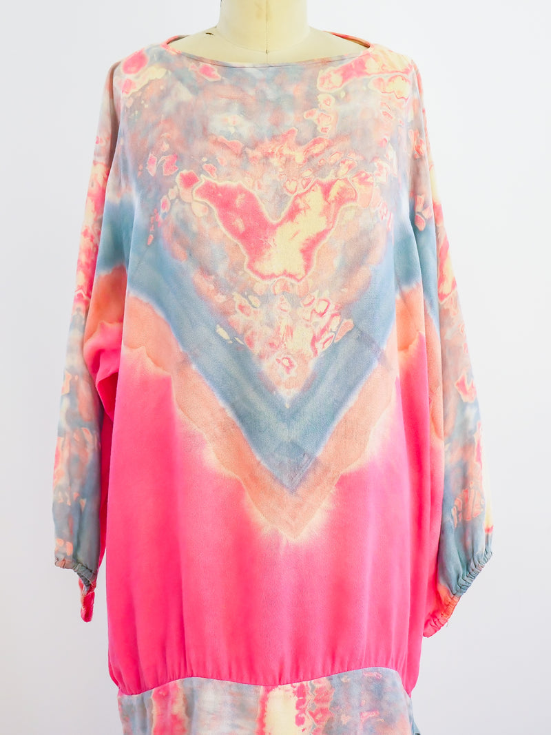 Tie-Dyed Tunic Dress Dress arcadeshops.com