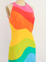 Rainbow Linen Tank Dress Dress arcadeshops.com