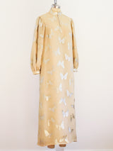 Butterfly Silk Chiffon Maxi Dress Dress arcadeshops.com