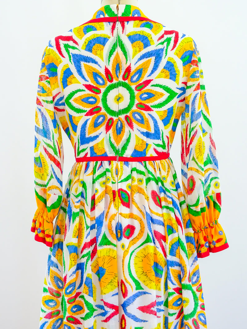 Oscar De La Renta Floral Dress Dress arcadeshops.com