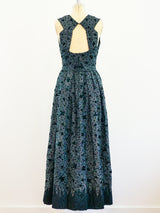1960s Italian Demi-Couture Sequin Gown Dress arcadeshops.com