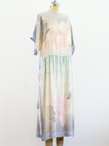 Ombre Silk Floral Dress Dress arcadeshops.com