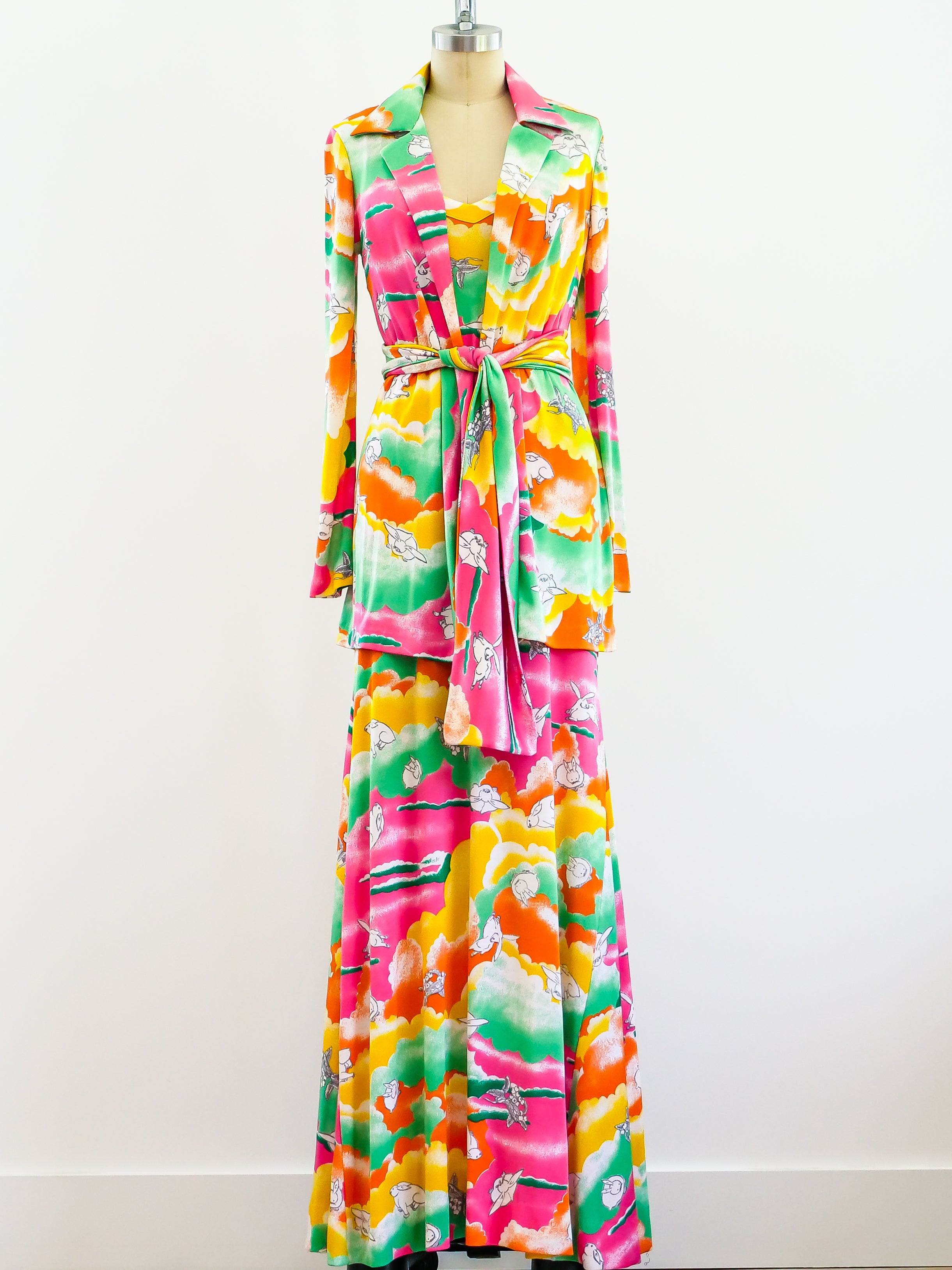 Diane Von Furstenberg Bunny Jersey Dress and Jacket