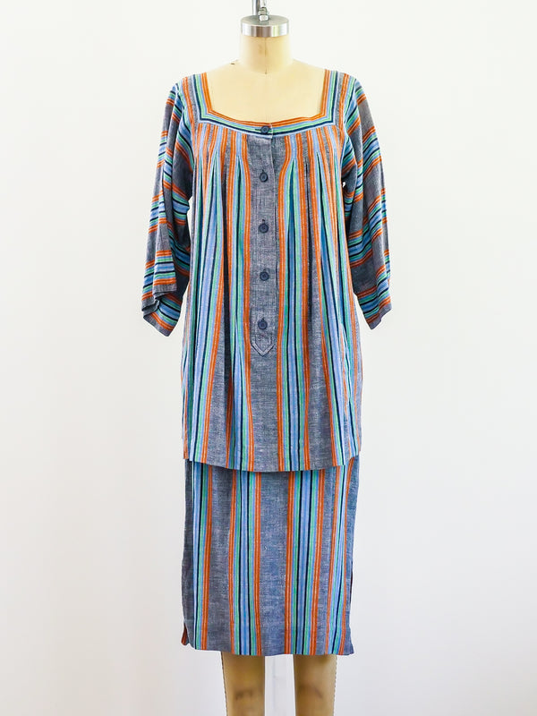 Givenchy Striped Cotton Ensemble Two Piece arcadeshops.com