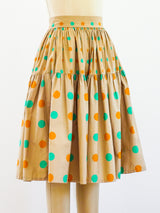 Yves Saint Laurent Polka Dot Skirt Skirt arcadeshops.com