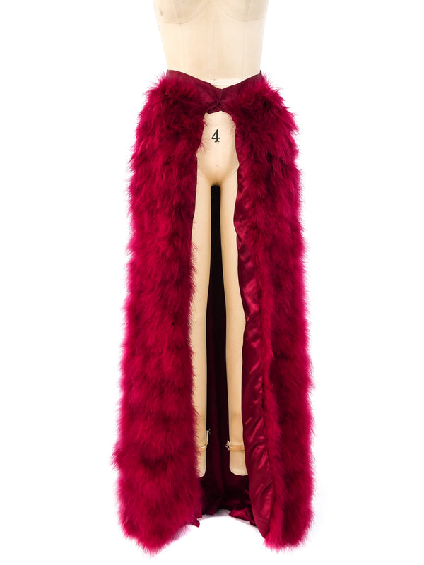 Bill Tice Marabou Feather Overskirt Bottom arcadeshops.com