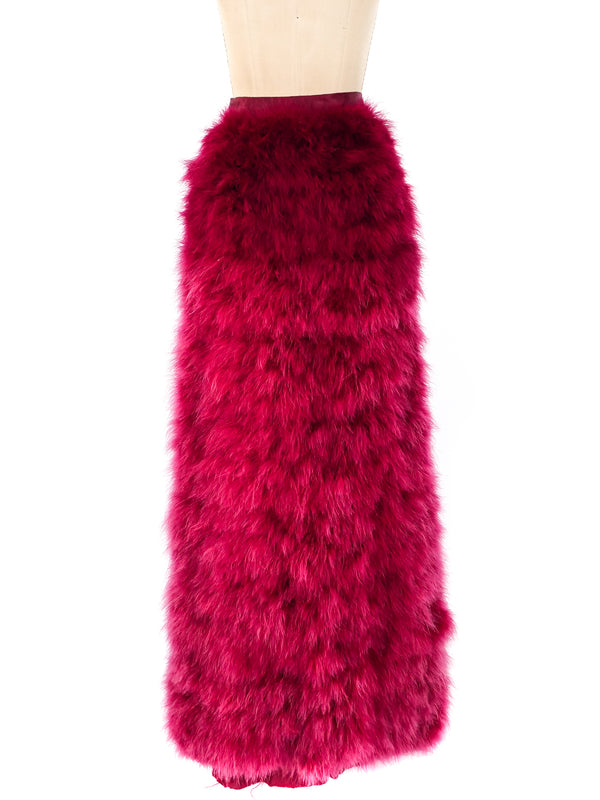 Bill Tice Marabou Feather Overskirt Bottom arcadeshops.com