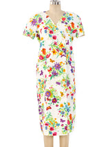 Gucci Floral Printed Linen Shirt Dress Dress arcadeshops.com