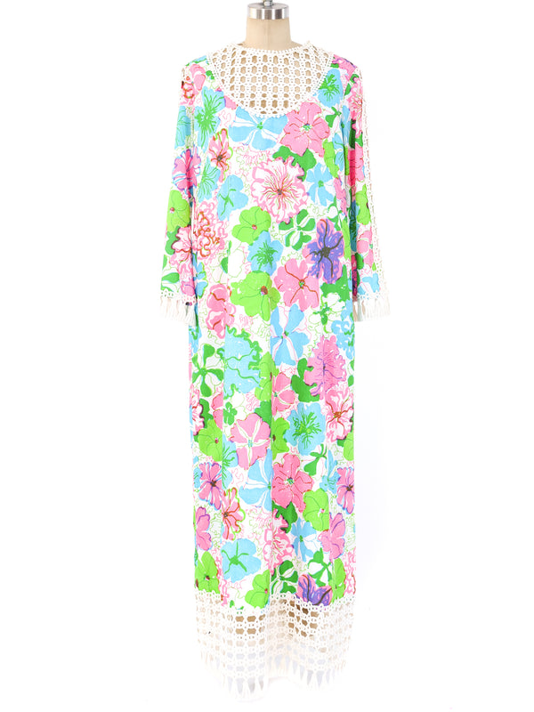 Lilly Pulitzer Floral Printed Caftan Dress arcadeshops.com