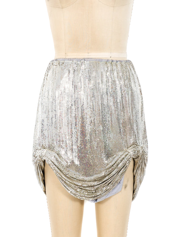 Anthony Ferrara Ruched Chainmail Mini Skirt Bottom arcadeshops.com