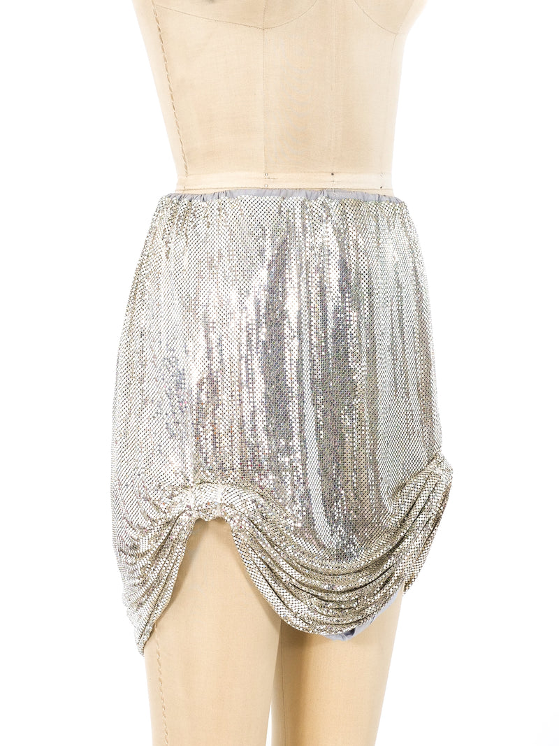 Anthony Ferrara Ruched Chainmail Mini Skirt Bottom arcadeshops.com