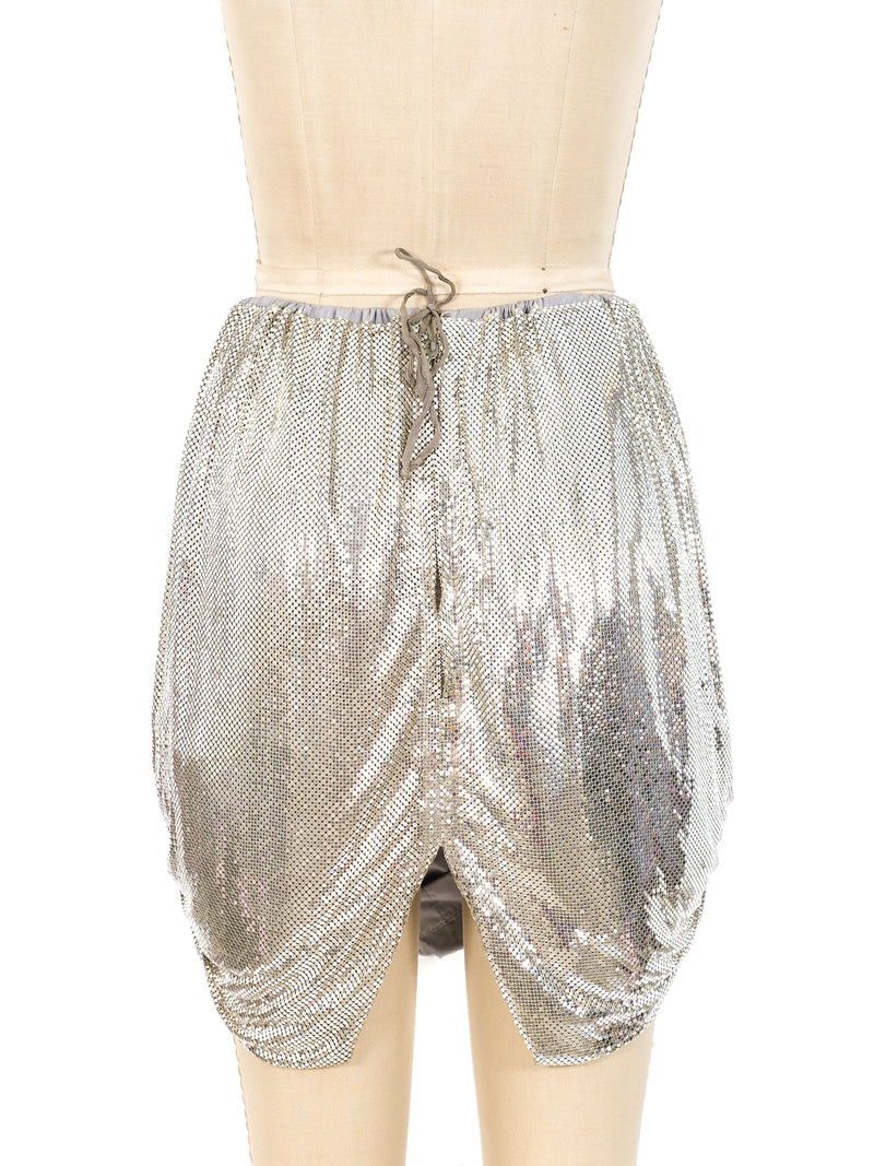 Anthony Ferrara Ruched Chainmail Mini Skirt Bottom arcadeshops.com