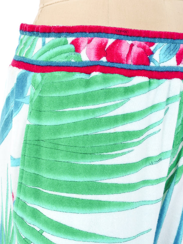 Leonard Paris Floral Printed Terry Joggers Bottom arcadeshops.com