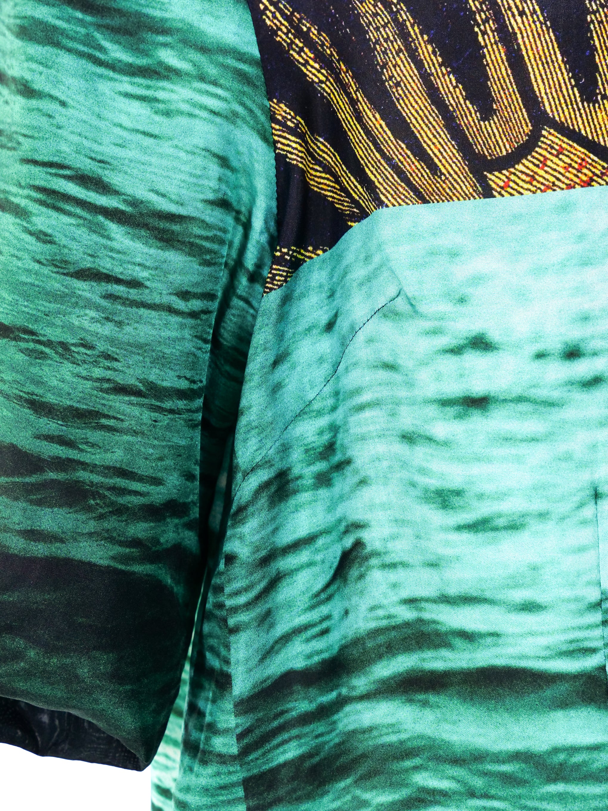 Dries Van Noten Water Motif Printed Shift Dress