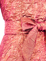 Adolfo Rose Gold Textured Skirt Ensemble Suit arcadeshops.com