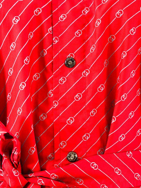 Gucci Logo Printed Windbreaker Jacket arcadeshops.com