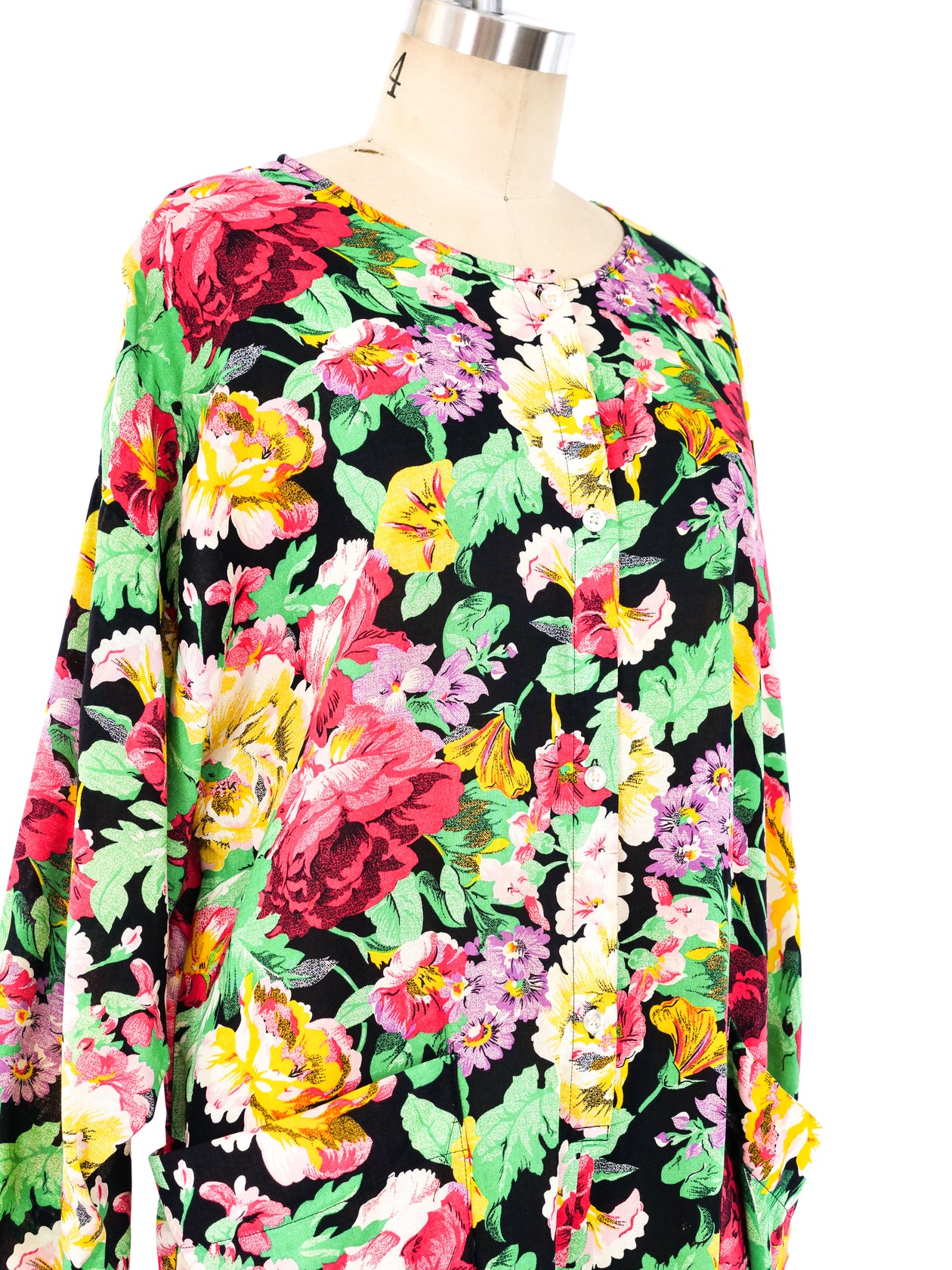Floral Printed Cotton Jumpsuit