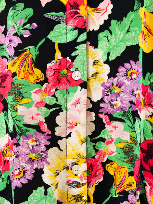 Clovis Ruffin Floral Printed Jumpsuit Jumpsuit arcadeshops.com