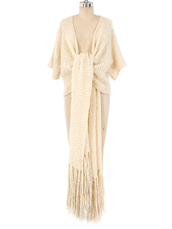 Krizia Mohair Wrap Sweater Jacket arcadeshops.com