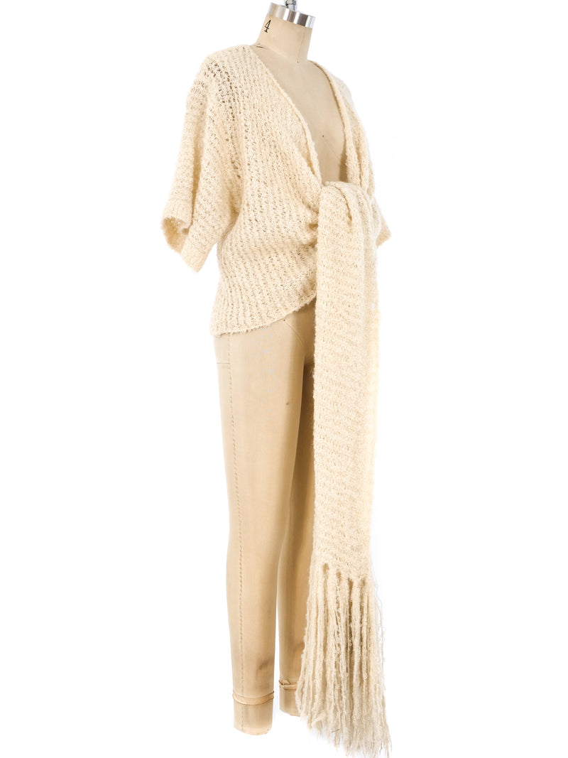 Krizia Mohair Wrap Sweater Jacket arcadeshops.com