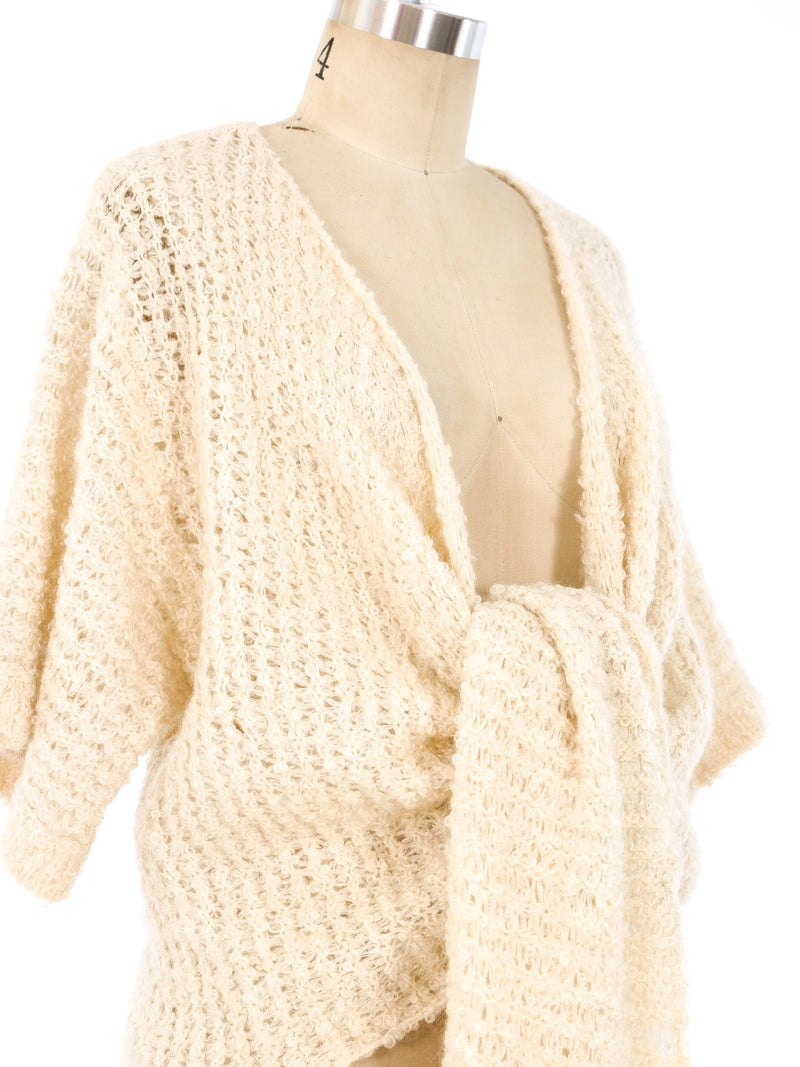 Krizia Mohair Wrap Sweater Jacket arcadeshops.com