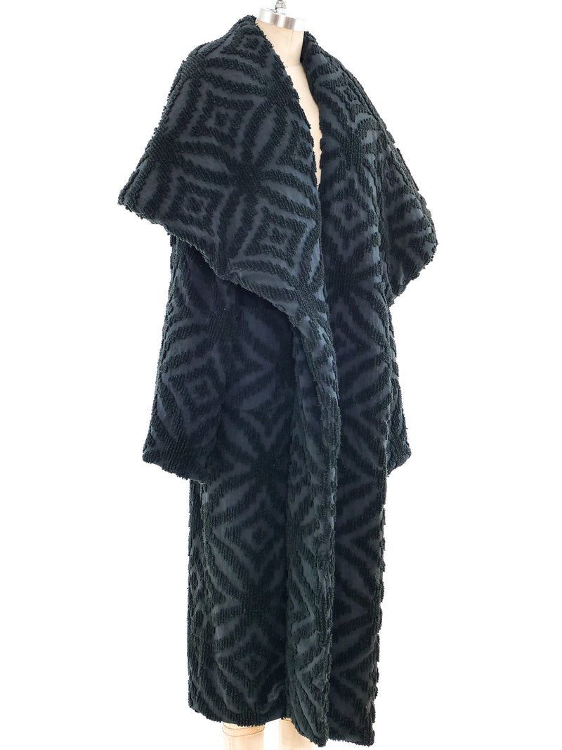 Norma Kamali Chenille Blanket Coat Outerwear arcadeshops.com