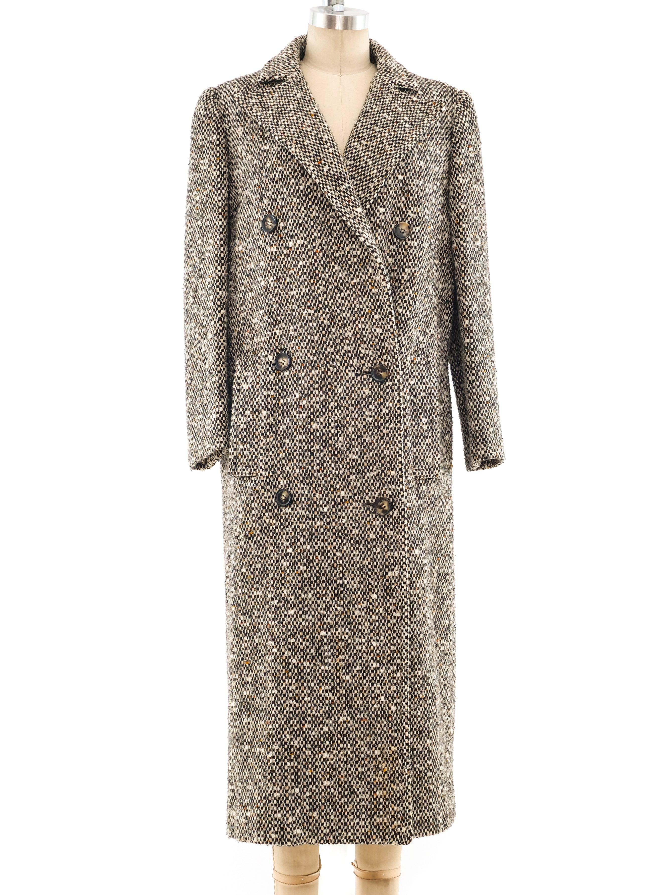 Luxury Tweed Maxi Coat