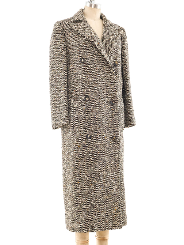 Chloe Tweed Maxi Coat Outerwear arcadeshops.com