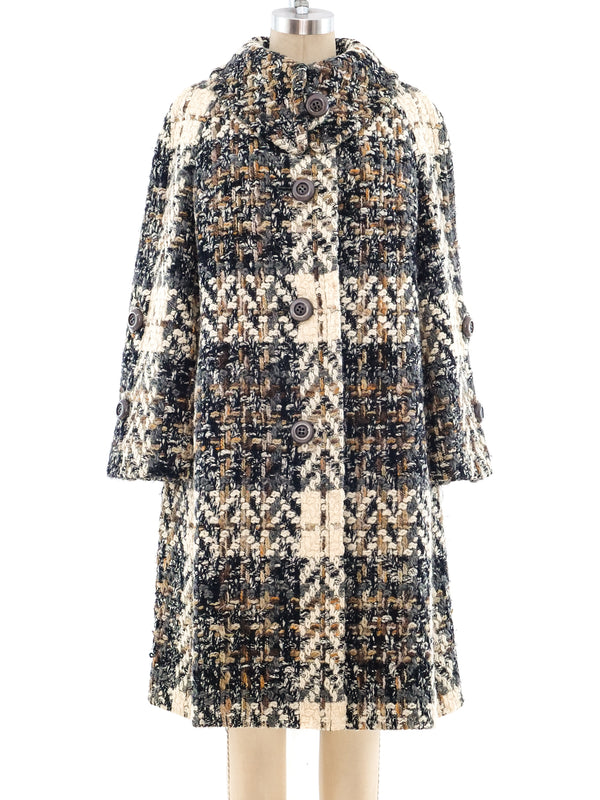 Chunky Tweed Wool Coat Outerwear arcadeshops.com