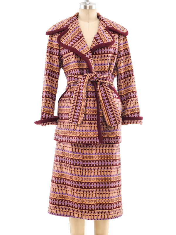 Geoffrey Beene Patterned Wool Ensemble Suit arcadeshops.com