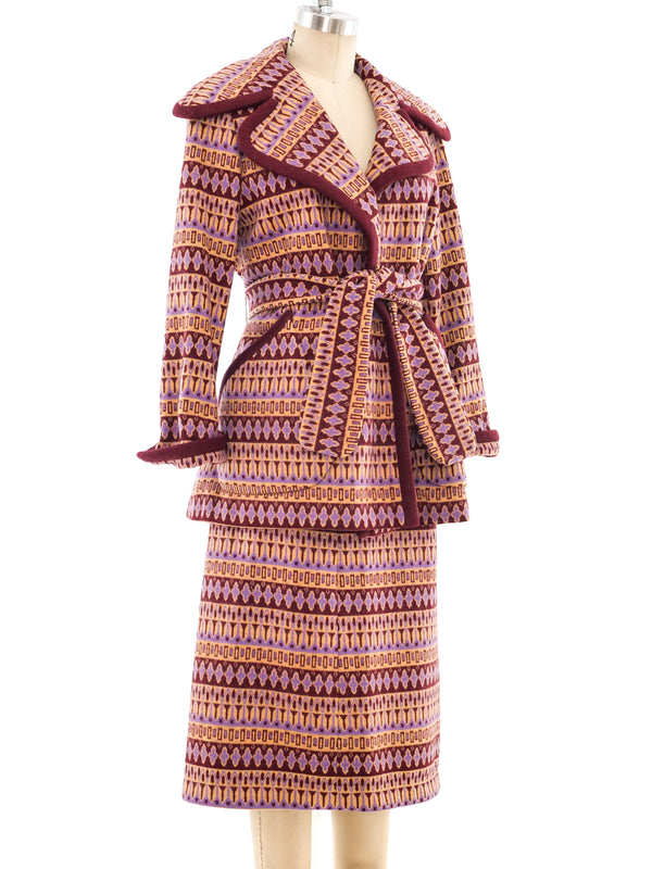 Geoffrey Beene Patterned Wool Ensemble Suit arcadeshops.com