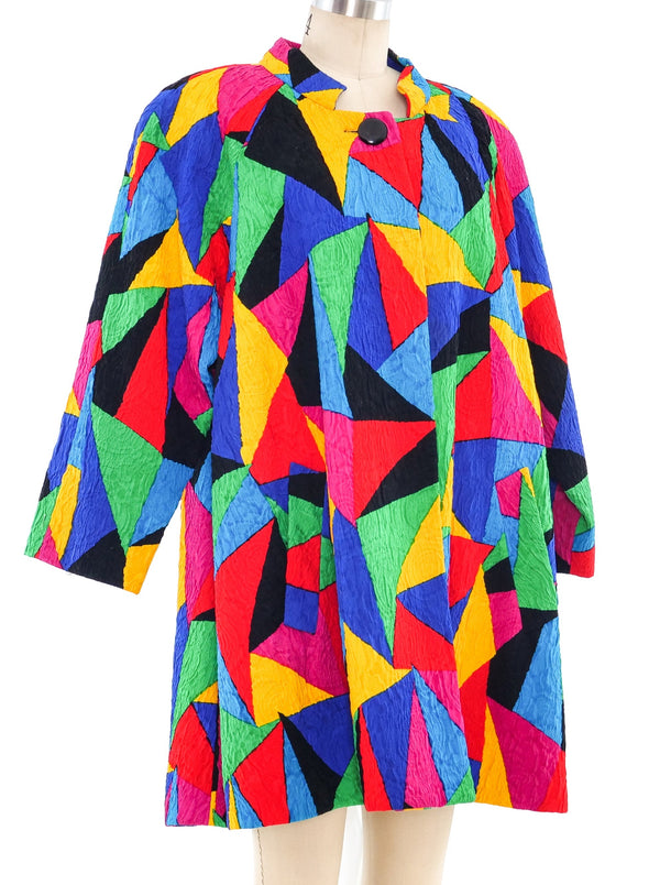 Geoffrey Beene Rainbow Matelasse Evening Coat Outerwear arcadeshops.com