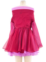Off The Shoulder Silk Organza Mini Dress Dress arcadeshops.com