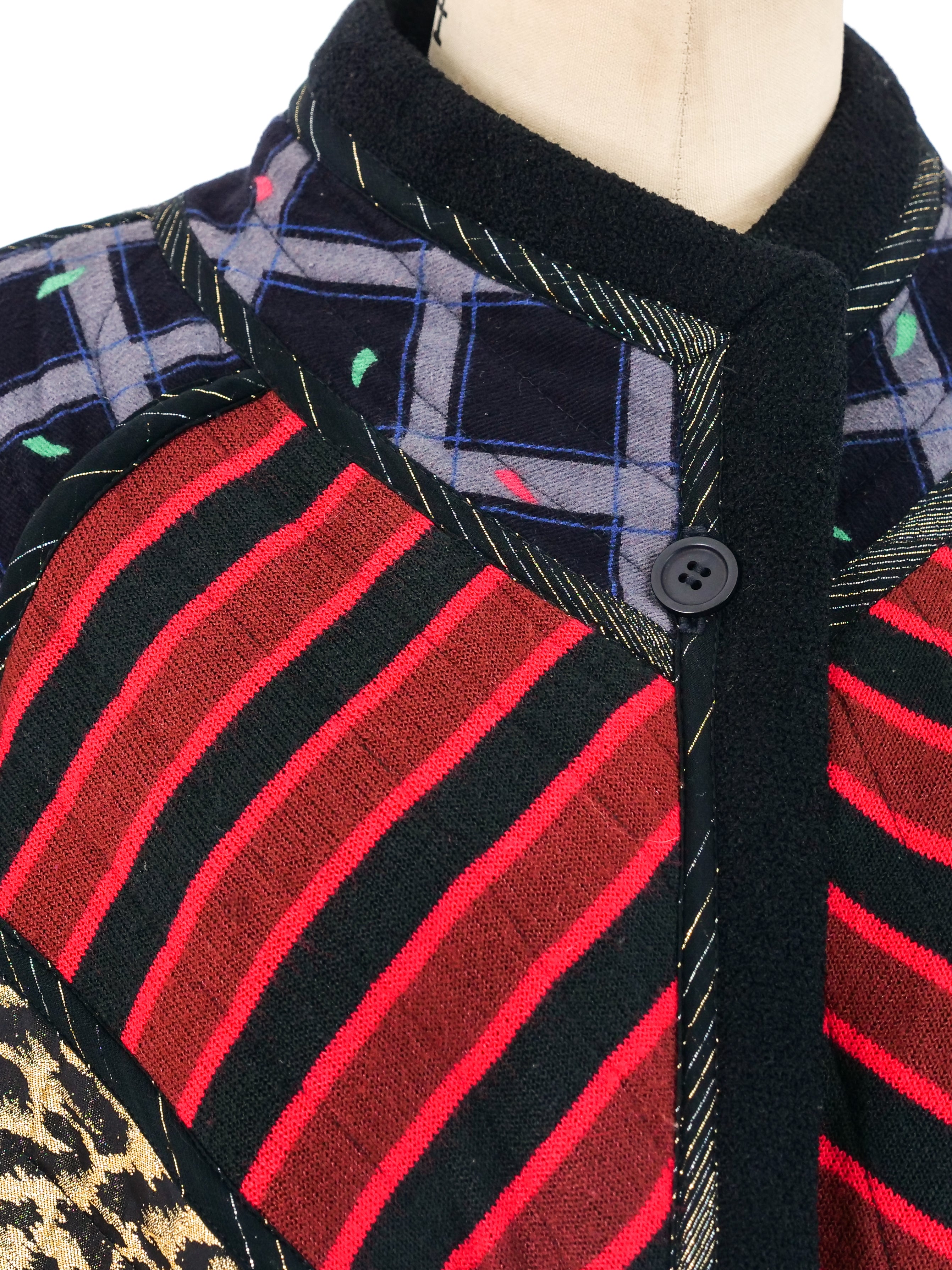 Koos Van Den Akker Reversible Patchwork Coat