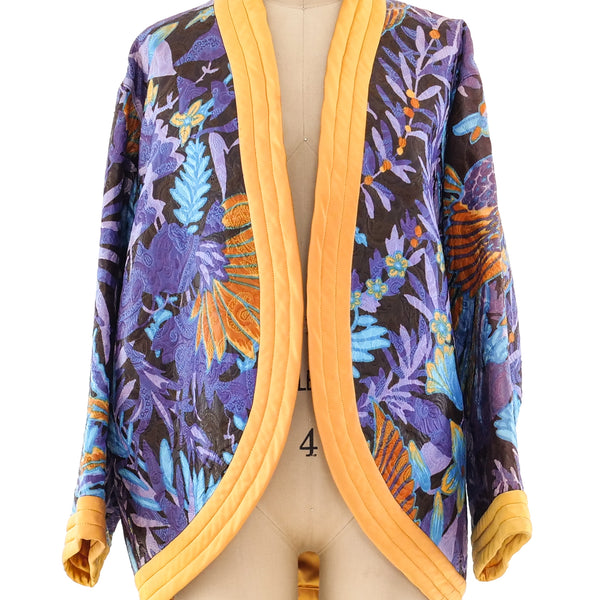 Yves Saint Laurent ジャケット パープル Vintage Yves Saint Laurent Purple Blazer – Aunt Gladys' Attic