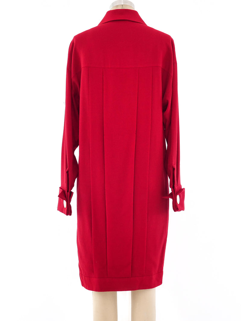 Chanel Pleated Crepe Dress Dress arcadeshops.com