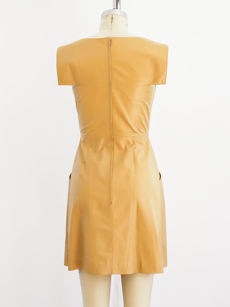 Chanel Leather Mini Dress Dress arcadeshops.com