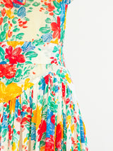 1977 Yves Saint Laurent Floral Flamenco Gown Dress arcadeshops.com