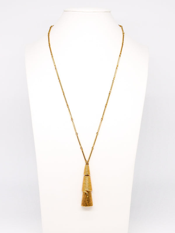 Stylized Tassel Pendant Necklace Jewelry arcadeshops.com
