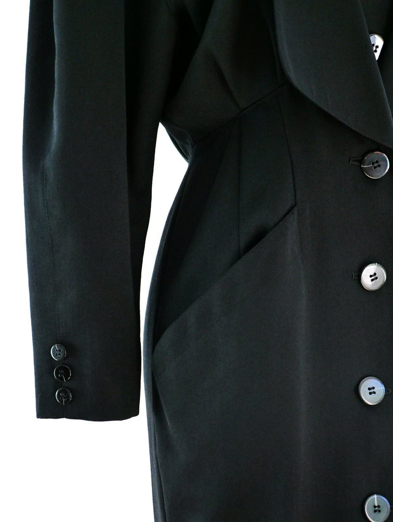 Tailored Black Coat Dress Dress arcadeshops.com